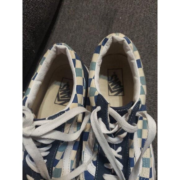 Size Mens 8.5 Womens 10.5- VANS Old Skool Blue Topaz Checkerboard Skateboarding - Picture 12 of 13